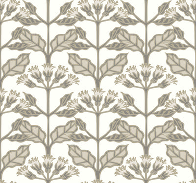 product image for Tracery Blooms White Wallpaper from the Arts and Crafts Collection by Ronald Redding 22