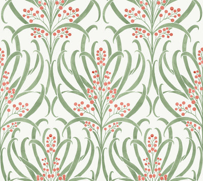 product image for Calluna White/Berry Wallpaper from the Arts and Crafts Collection by Ronald Redding 95