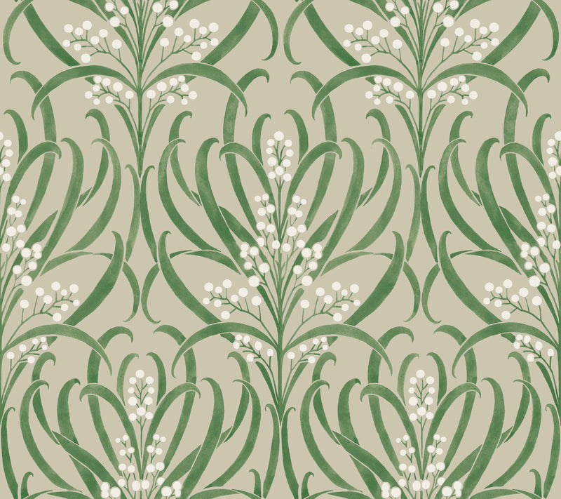 media image for Calluna Linen/White Wallpaper from the Arts and Crafts Collection by Ronald Redding 249