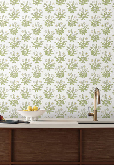product image for Meadow Flowers White Wallpaper from the Arts and Crafts Collection by Ronald Redding 0