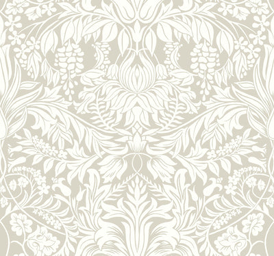 product image for Lockwood Damask Beige Wallpaper from the Arts and Crafts Collection by Ronald Redding 98