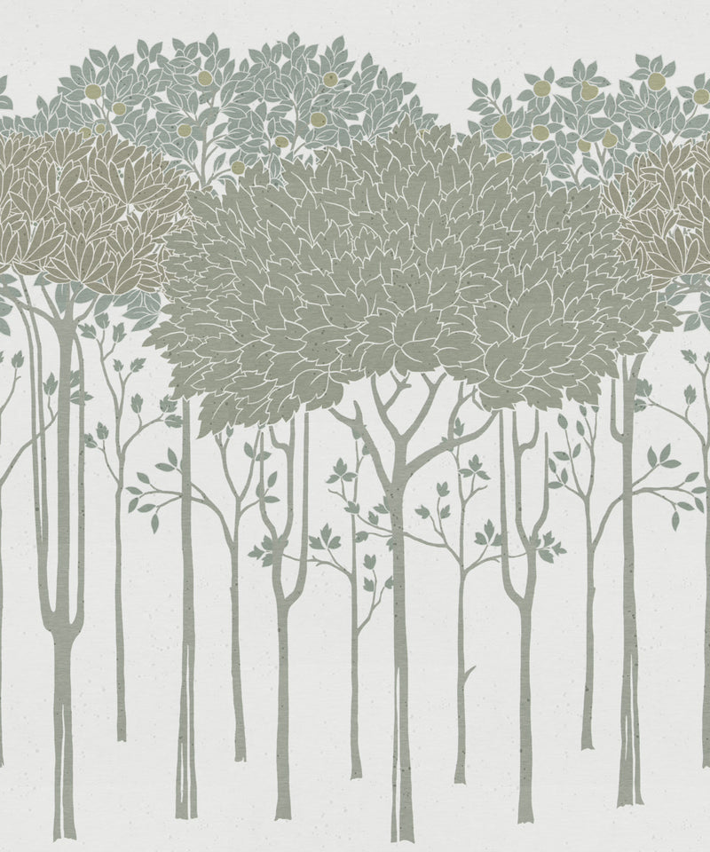 media image for Oakwood Grove White Wallpaper from the Arts and Crafts Collection by Ronald Redding 287