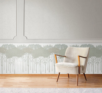 product image for Oakwood Grove White Wallpaper from the Arts and Crafts Collection by Ronald Redding 47