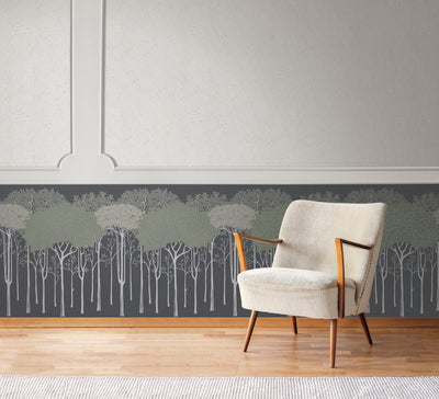 product image for Oakwood Grove Black Wallpaper from the Arts and Crafts Collection by Ronald Redding 40