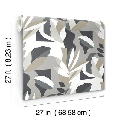 product image for Papier Colle Wallpaper in Black & White 33