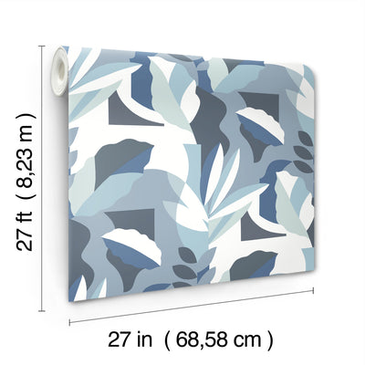 product image for Papier Colle Wallpaper in Blue 97