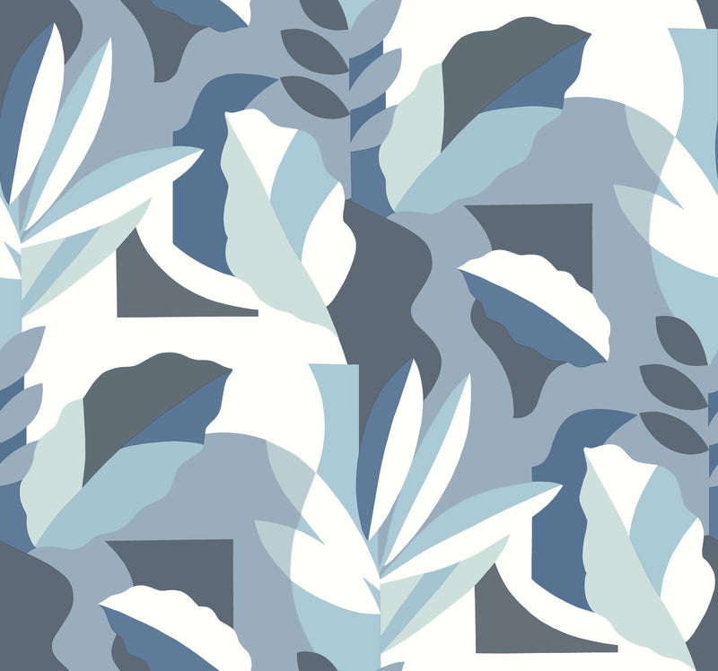 media image for Papier Colle Wallpaper in Blue 224