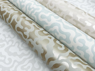 product image for Nebulous Cloud Wallpaper in Almond & Metallic 53