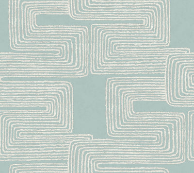 product image of Zulu Thread Wallpaper in Azure & Gold 598