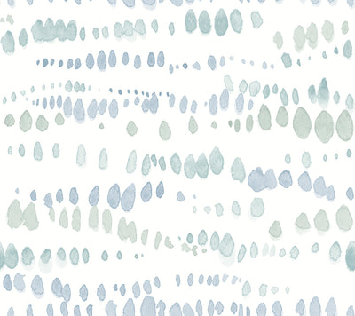 product image for Dewdrops Wallpaper in Blue 67