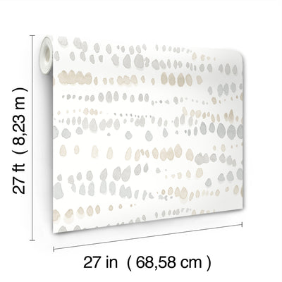 product image for Dewdrops Wallpaper in Neutral 44