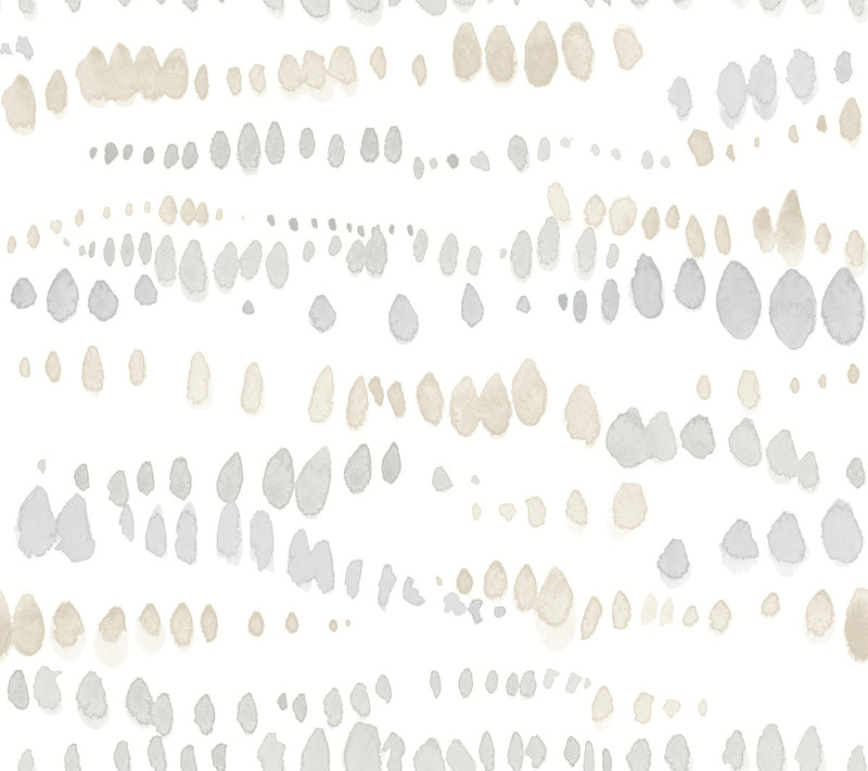 media image for Dewdrops Wallpaper in Neutral 28