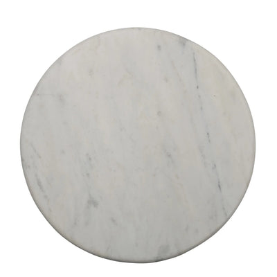 product image for marble pedestal w acacia wood base by bd edition ah2687 2 72