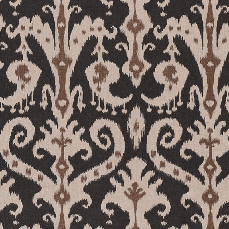 media image for Alcatraz Fabric in Black/Brown/Creme 296