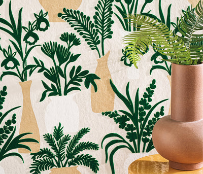 product image for Irisa Amphora Emerald/Gold Wallpaper 48