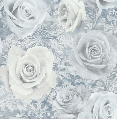 product image of Reverie Wallpaper in Blue by NextWall 526