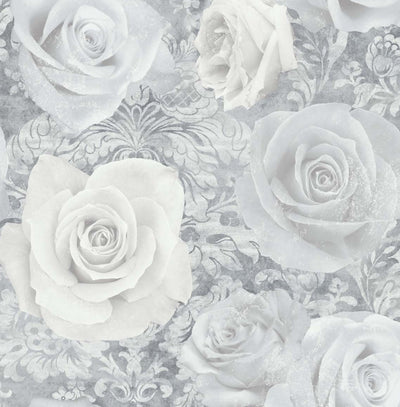 product image of Reverie Wallpaper in Grey by NextWall 55