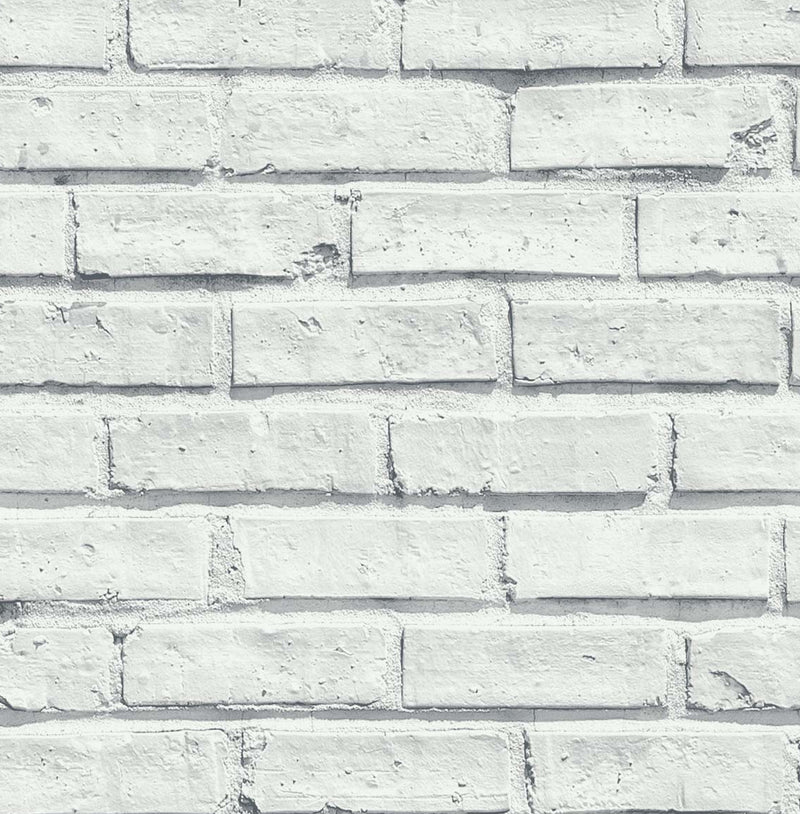 media image for Faux Brick Wallpaper in Off-White by NextWall 276