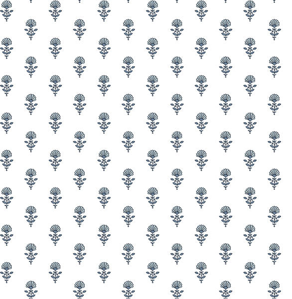 media image for Libby Blue Heather Mini Floral Wallpaper 248