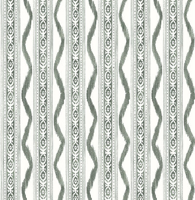 product image for Rhys Green IKAT Stripe Wallpaper 26