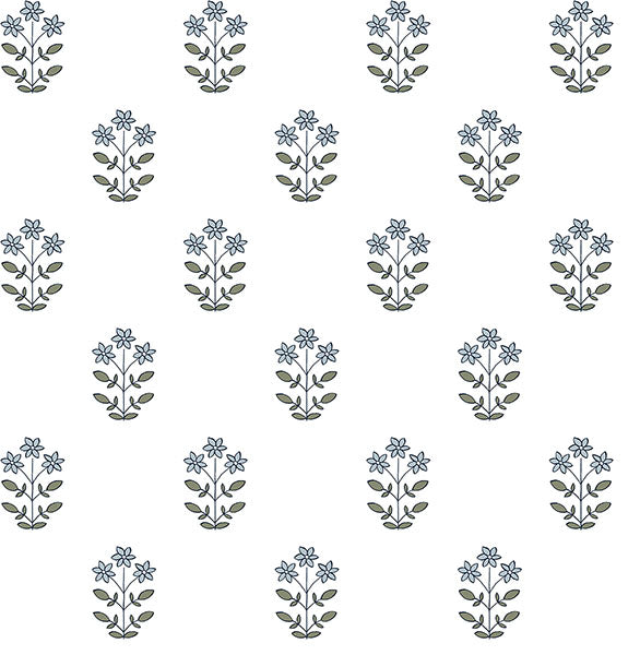 media image for Sample Kit Blue Heather Floral Wallpaper 279