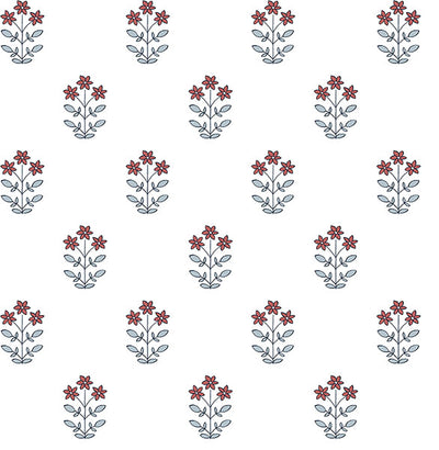 product image of Kit Red Floral Wallpaper 552