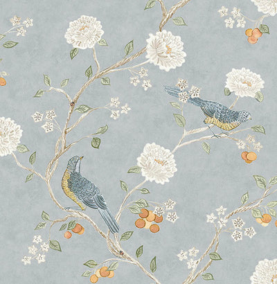 product image for Wellesley Blue Heather Chinoiserie Wallpaper 15