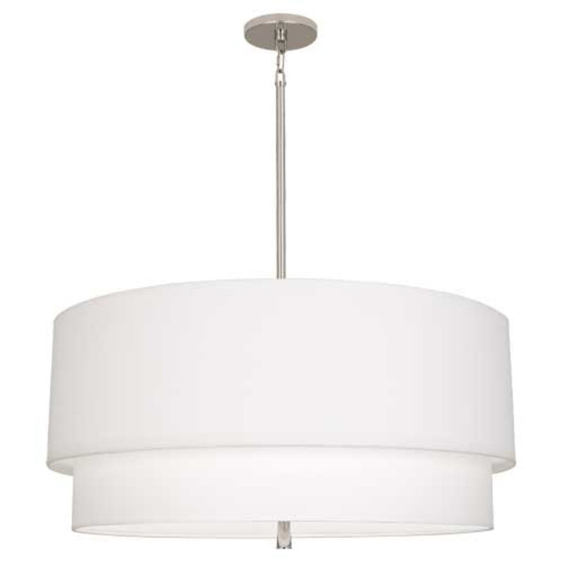 media image for decker polished nickel pendant by robert abbey ra aw142 6 214