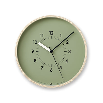 product image of soso clock in green design by lemnos 1 599