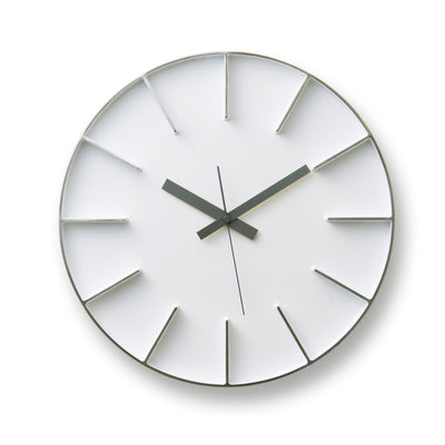 product image of edge l clock in white design by lemnos 1 549