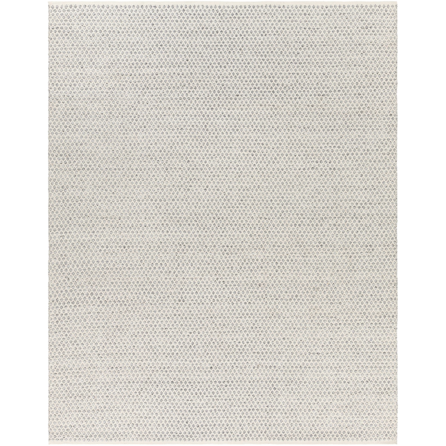 Surya Azalea 6' Round Hand Woven Area Rug in Gray, White & Black