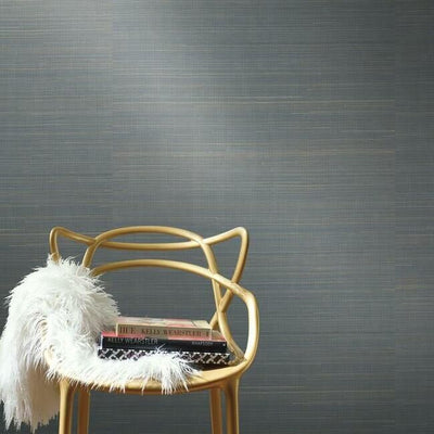 product image for Abaca Weave Wallpaper in Blue by Antonina Vella for York Wallcoverings 51