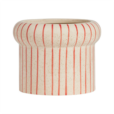 product image of aki pot large in offwhite and red 1 524