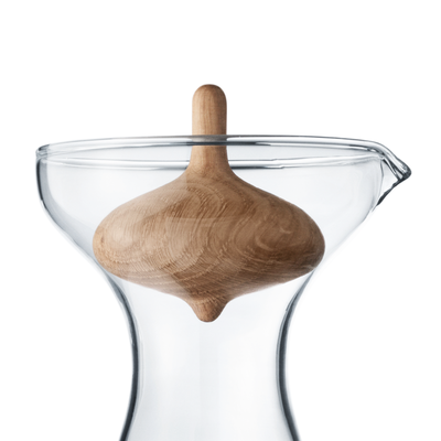 product image for Alfredo Glass Carafe with Carved Oak Stopper 55
