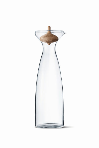 product image of Alfredo Glass Carafe with Carved Oak Stopper 52