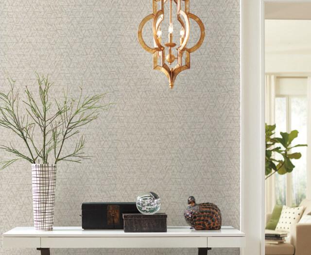 media image for Amulet Wallpaper in Bone and Tan from the Moderne Collection by Stacy Garcia for York Wallcoverings 279