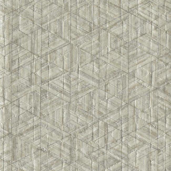 media image for Amulet Wallpaper in Bone and Tan from the Moderne Collection by Stacy Garcia for York Wallcoverings 240