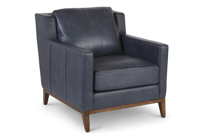 product image of Anders Leather Chair in Denim 555
