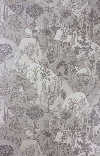 product image of Aravali Wallpaper in Silver by Matthew Williamson for Osborne & Little 525
