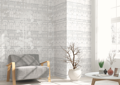 product image for Architecture with Tree Shadow Wallpaper from the Transition Collection by Mayflower 84