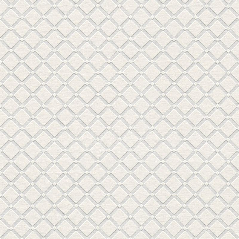 media image for Armin White Diamond Trellis Paintable Wallpaper by Brewster Home Fashions 236
