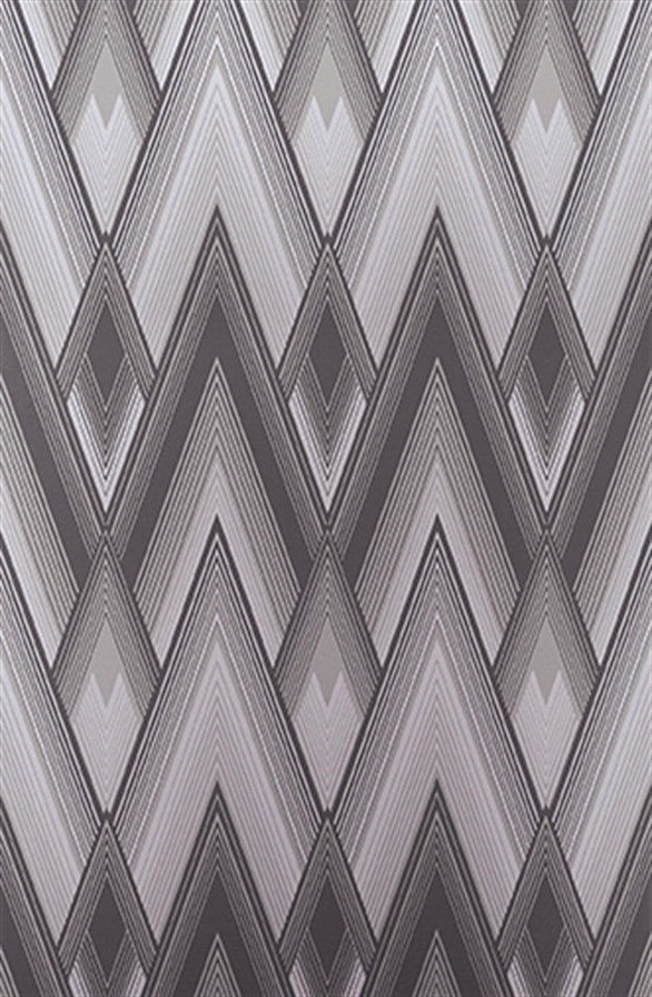 media image for Astoria Wallpaper in Graphite and Silver from the Fantasque Collection by Osborne & Little 252