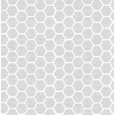 product image of Aura Honeycomb Wallpaper in Grey from the Celadon Collection by Brewster Home Fashions 543