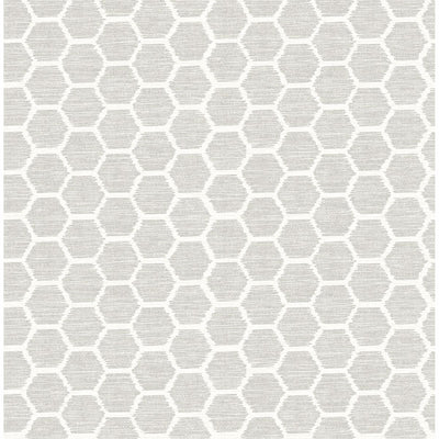 product image of Aura Honeycomb Wallpaper in Platinum from the Celadon Collection by Brewster Home Fashions 539