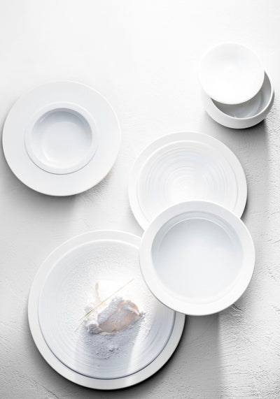 product image for ﻿Bahia White Deep Cereal Plates set of 4 by Degrenne Paris 47
