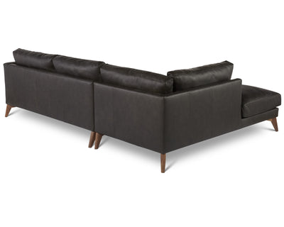 product image for Burbank Arm Left Small Sectional in Black 26