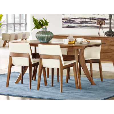 product image for Florence Rectangular Dining Table Small Walnut 8 22