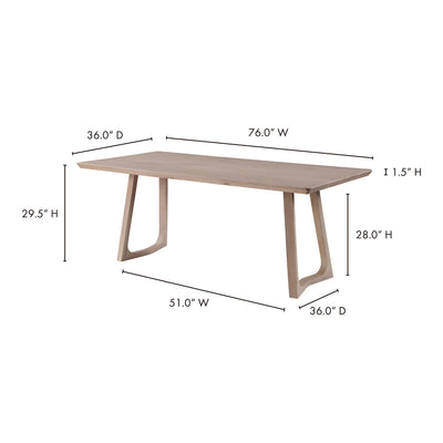 product image for Silas Dining Table Oak 9 12