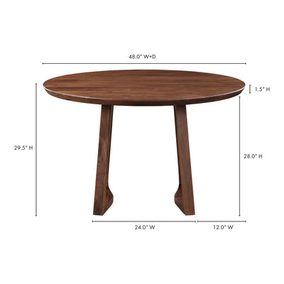 product image for silas round dining table oak by bd la mhc bc 1101 18 9 3