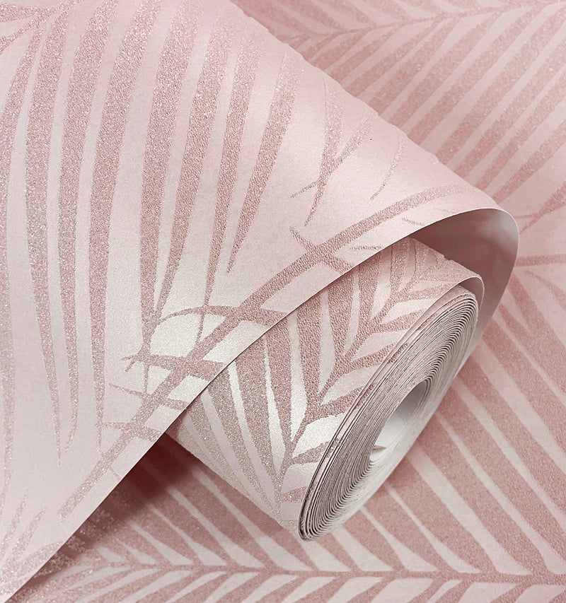 media image for Persei Palm Wallpaper in Blush 257